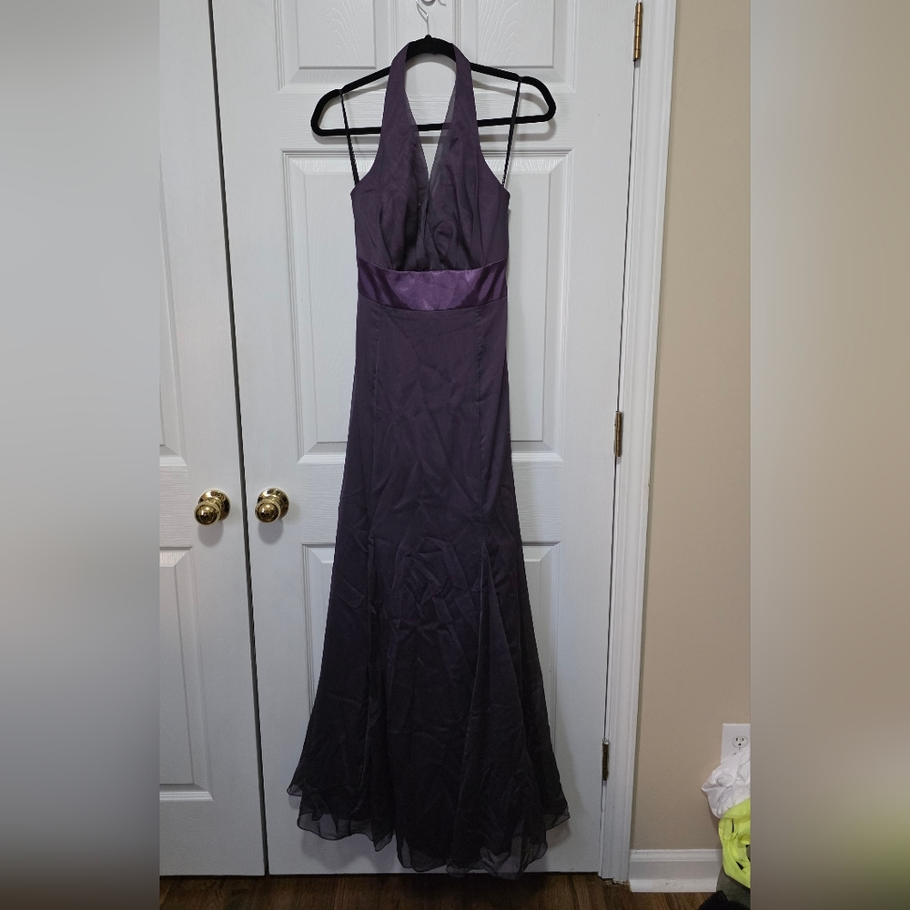 Chic Halter Gown in Purple